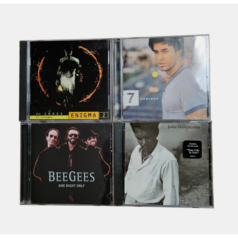 Lot of 4 Rock Funk / Soul Electronic‎ Latin Mixed CDs - Enigma, Bee Gees